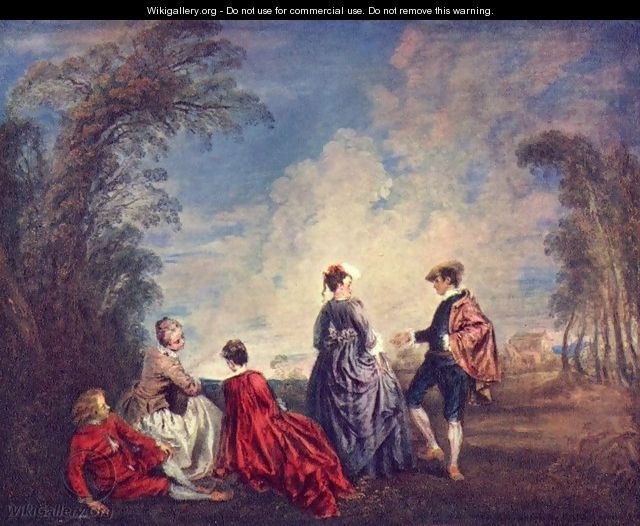 The verlegene request - Jean-Antoine Watteau