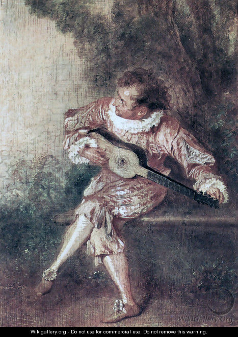 The Serenate - Jean-Antoine Watteau