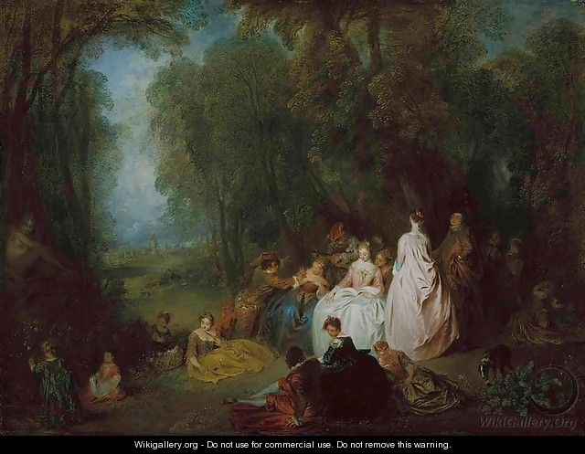 Pastoral Gathering - Jean-Antoine Watteau