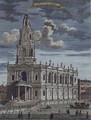 St Mary le Strand from A Book of the Prospects of the Remarkable Places in and about the City of London - Robert Morden