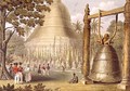 Scene upon the Terrace of the Great Dagon Pagoda at Rangoon - (after) Moore, Joseph