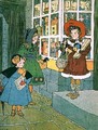 A Visit to the Toyshop page from an illustrated childrens book - A. E. Moore