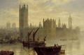 Westminster from the Thames - Claude T. Stanfield Moore