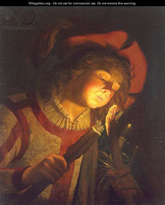 Boy with a Torch 1622 - Matthias Stomer
