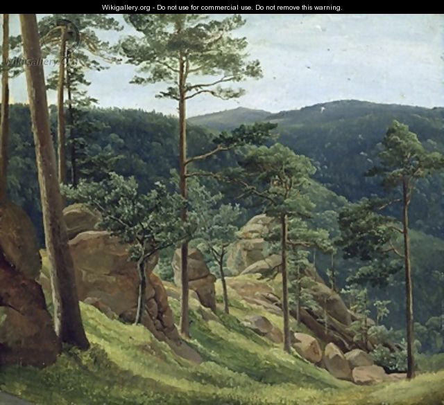 View of Mount Brocken 1829 - Christian Morgenstern