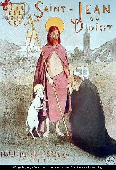 Reproduction of a poster advertising St Jean du Doigt - Etienne Moreau-Nelaton