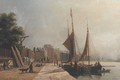 Early Morning Quayside Le Havre 1853 - Antoine Leon Morel-Fatio