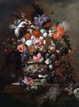 Still life of Flowers and Grapes - Jean-Baptiste Morel