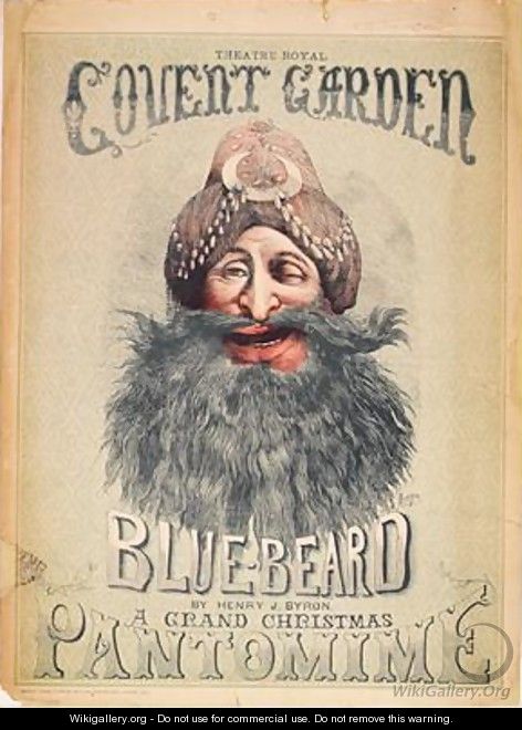 Poster for a Christmas pantomime of Blue Beard - Matthew "Matt" Somerville Morgan