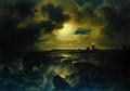 Helgoland in Moonlight 1851 - Christian Morgenstern