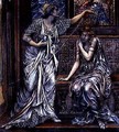 Finished study for Queen Eleanor and Fair Rosamund 1900-5 - Evelyn Pickering De Morgan