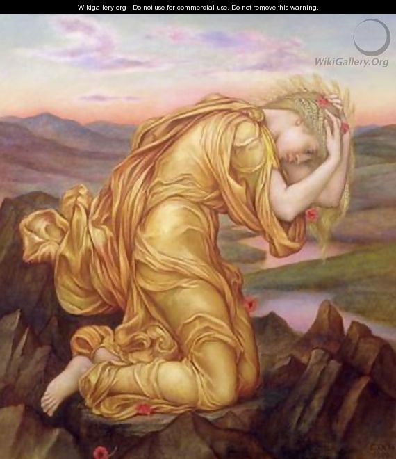 Demeter Mourning for Persephone 1906 - Evelyn Pickering De Morgan