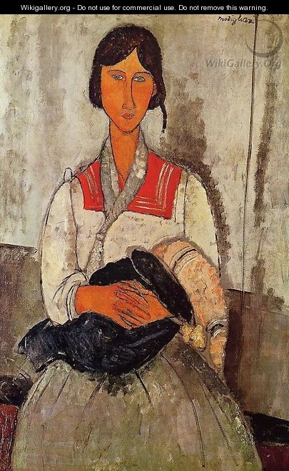 Gypsy Woman with Baby - Amedeo Modigliani