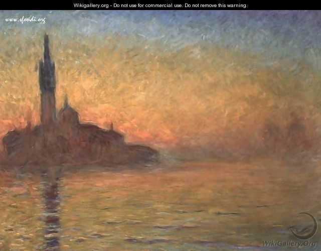 Tramonto a Venezia - Claude Oscar Monet