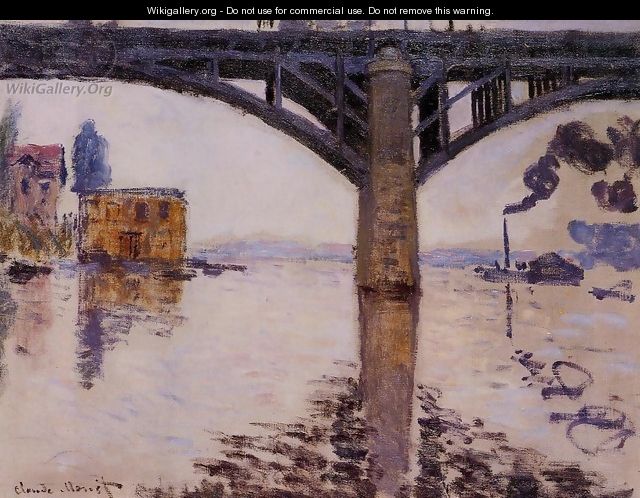 The Road Bridge at Argenteuil 2 - Claude Oscar Monet
