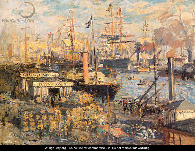 The Grand Quai At Le Havre 1874 - Claude Oscar Monet