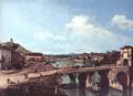 Turin, view from the northeast to the ancient bridge over the Po - Bernardo Bellotto (Canaletto)