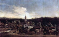 The village Gazzada view of the south (Vedute of Gazzada) - Bernardo Bellotto (Canaletto)