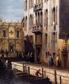 Rio dei Mendicanti with the Scuola di San Marco (detail) - Bernardo Bellotto (Canaletto)
