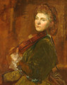 Portrait of violinist Wilma Neruda a.k.a Lady Hallé - George Frederick Watts