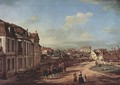 View from Warsaw Castle Lubomorski and Eiseren, Tor Court, from the west - Bernardo Bellotto (Canaletto)