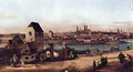 View from Munich, The Bridge gate and the Isar, Munich Heidhausen view - Bernardo Bellotto (Canaletto)