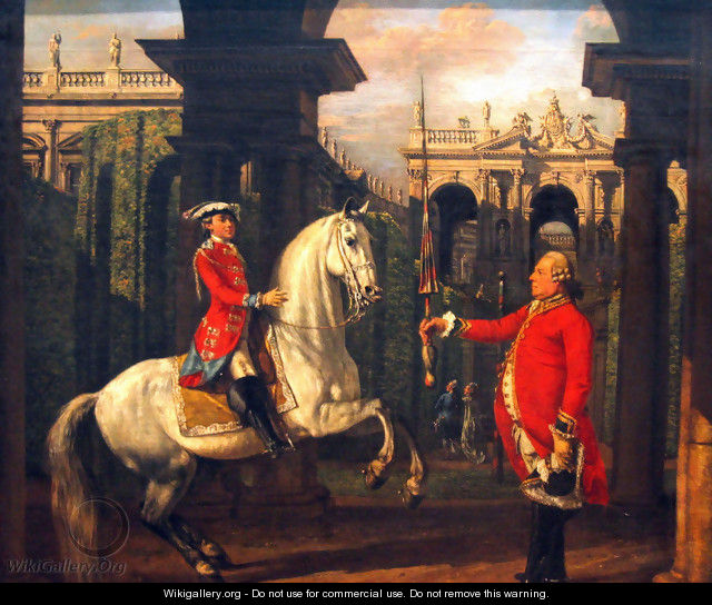 Vienna Spanish Riding School 1773 - Bernardo Bellotto (Canaletto)