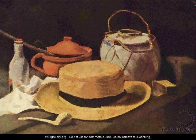 still life with yellow hat - Vincent Van Gogh