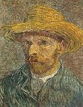 Self Portrait with Straw Hat 3 - Vincent Van Gogh