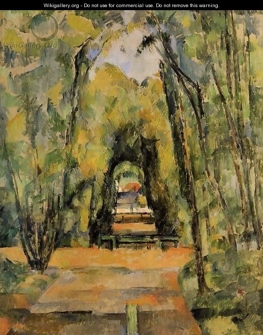 Tree Lined Lane at Chantilly - Paul Cezanne