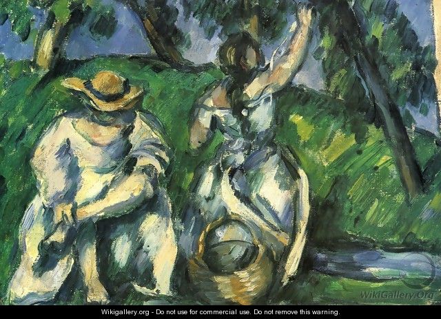 The Obstpflueckerin - Paul Cezanne