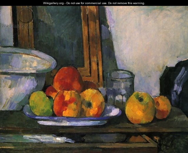 Still life with open drawer - Paul Cezanne