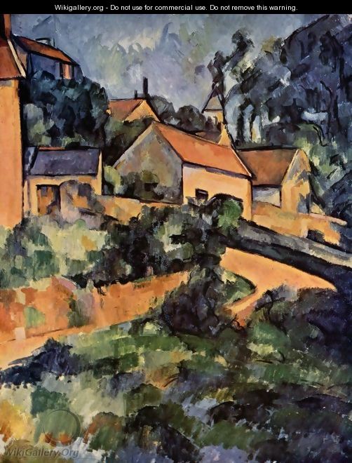 Road curve in Montgeroult - Paul Cezanne