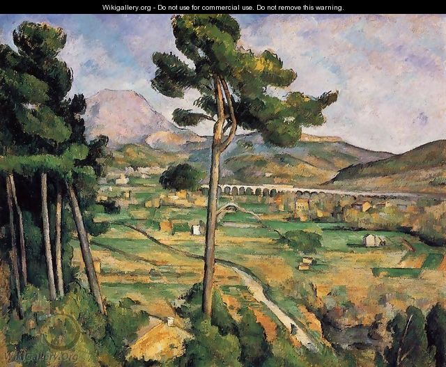 Mount Sainte-Victoire as seen from Bellevue - Paul Cezanne