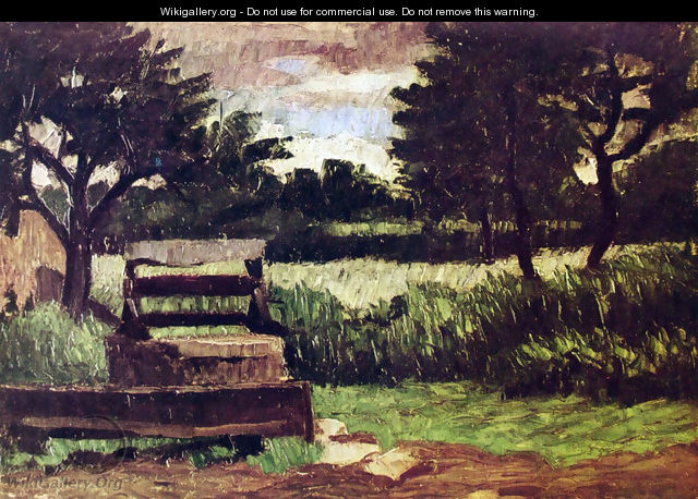 Landscape with wells - Paul Cezanne