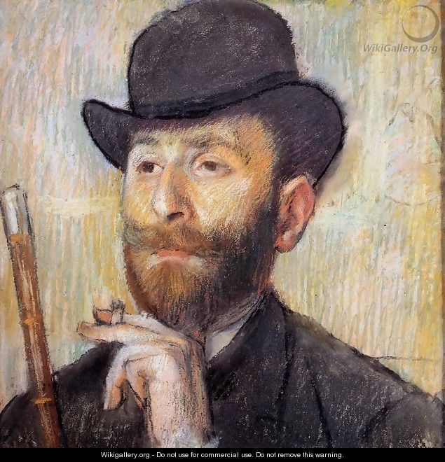 Portrait of Zacherie Zacharian - Edgar Degas