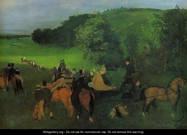 On the Racing Field - Edgar Degas