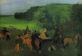 On the Racing Field - Edgar Degas