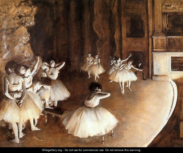 General sample of the Balletts on the stage - Edgar Degas