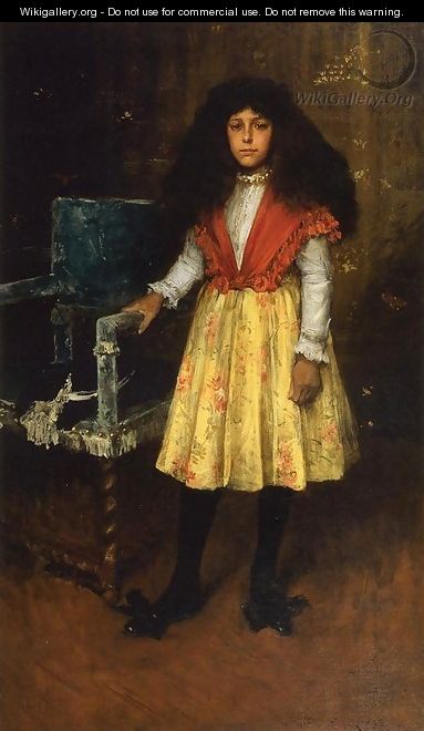 Portrait of Erla Howell (aka Little Miss H.) - William Merritt Chase