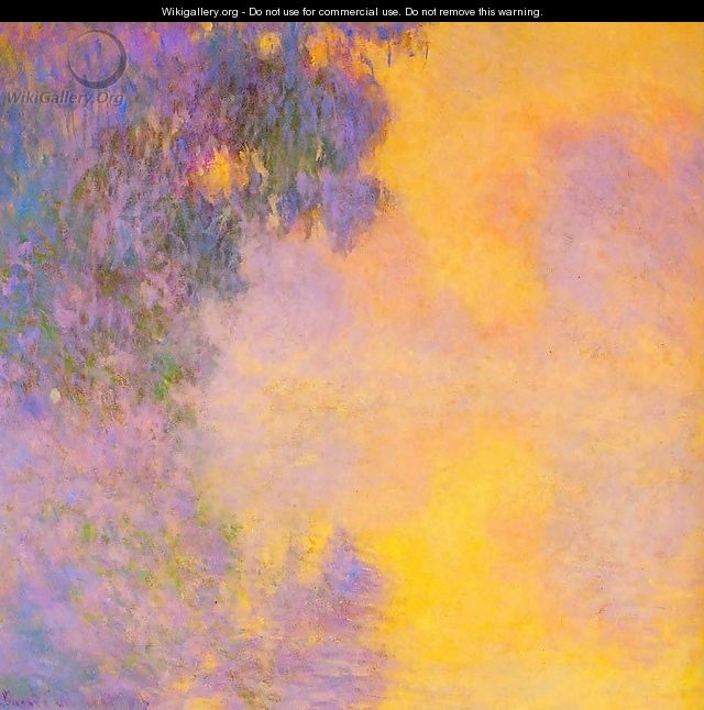 Misty morning on the Seine sunrise - Claude Oscar Monet