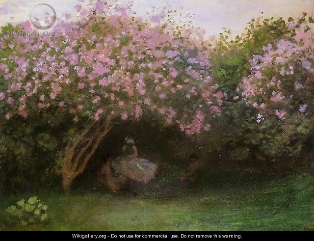 Lilacs, Grey Weather - Claude Oscar Monet
