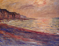 La plage Pourville soleil couchant 1882 - Claude Oscar Monet