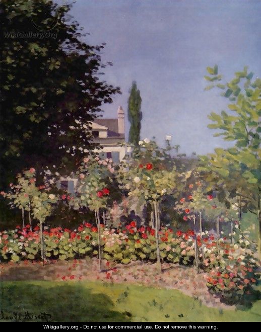 Garden in Flower - Claude Oscar Monet