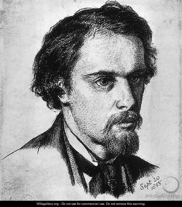 Self-Portrait 4 - Dante Gabriel Rossetti