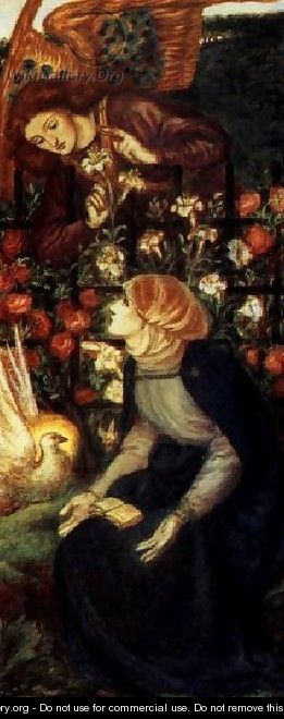 The Annunciation 1 - Dante Gabriel Rossetti