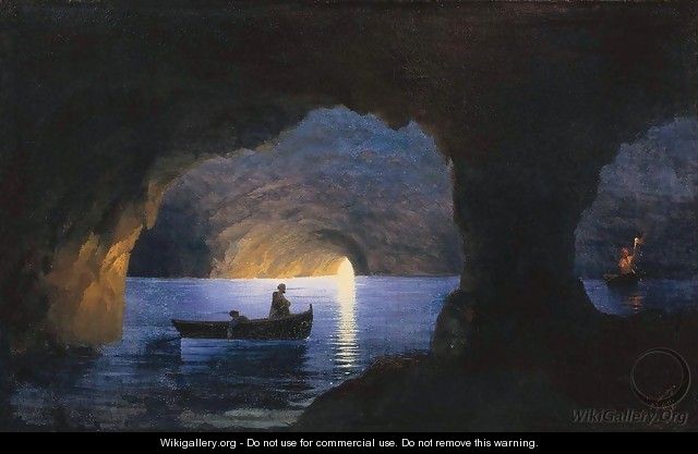 Azure grotto. Naples - Ivan Konstantinovich Aivazovsky