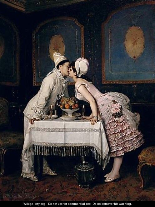 Le baiser - Auguste Toulmouche