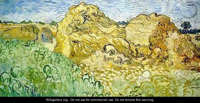Champ et botte de foin 1890 - Vincent Van Gogh