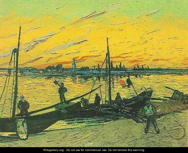 Barges 1888 - Vincent Van Gogh